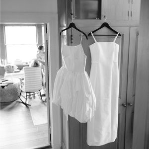 Rasario Bridal silk-satin mini dress